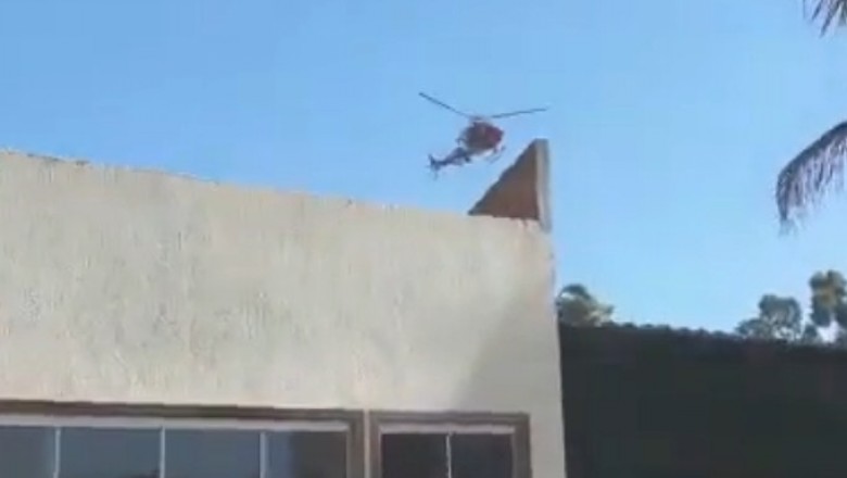 VÍDEO: Helicóptero do Corpo de Bombeiros cai no Distrito Federal