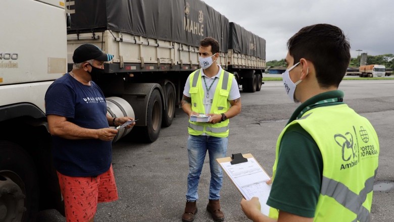 Portos do Paraná orienta trabalhadores sobre o teste do etilômetro