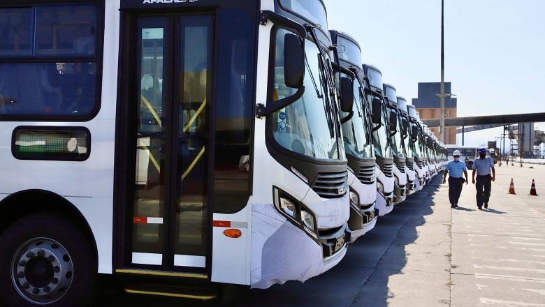 Porto de Paranaguá embarca mais 157 ônibus em único lote e bate novo recorde