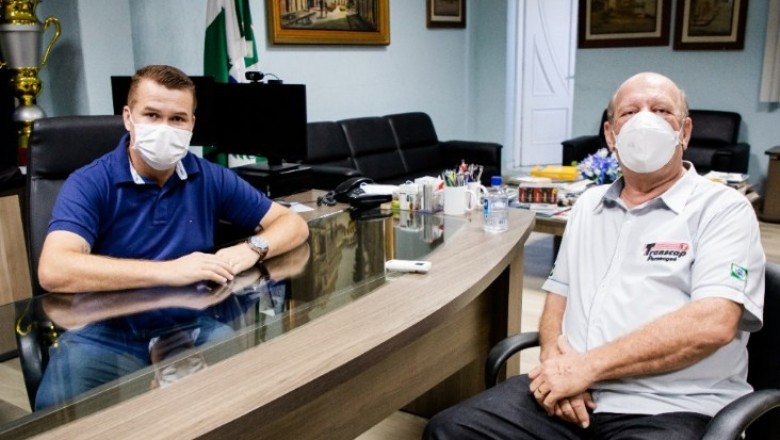 Prefeito Marcelo Roque e Vice-prefeito Borba da Transcap realizam reunião