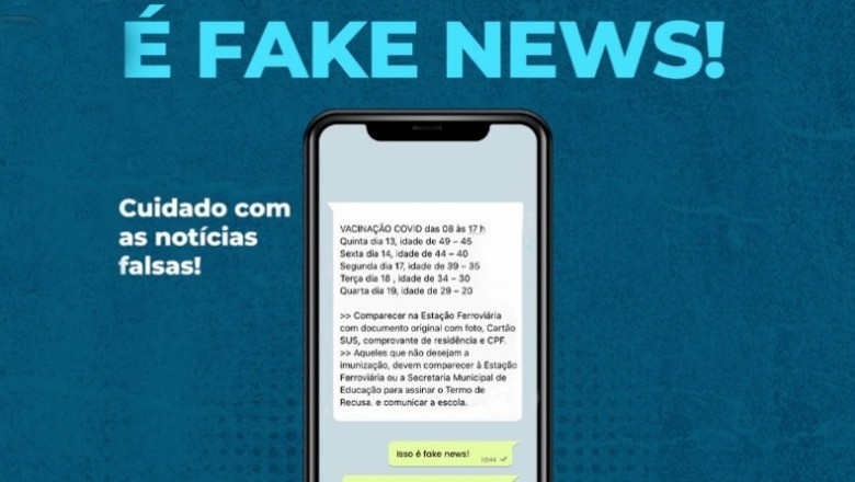 FAKE NEWS: É falso cronograma com datas e idades para vacinação contra Covid-19 em Paranaguá