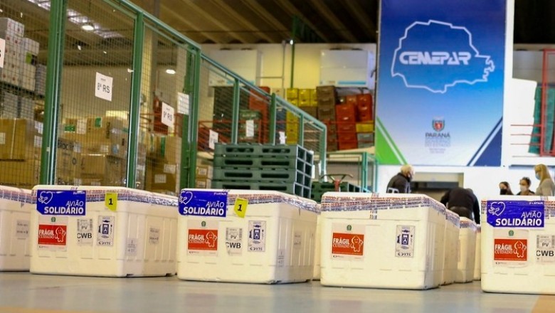 Ministério da Saúde confirma nova remessa com 220,9 mil vacinas contra Covid-19 para o Paraná