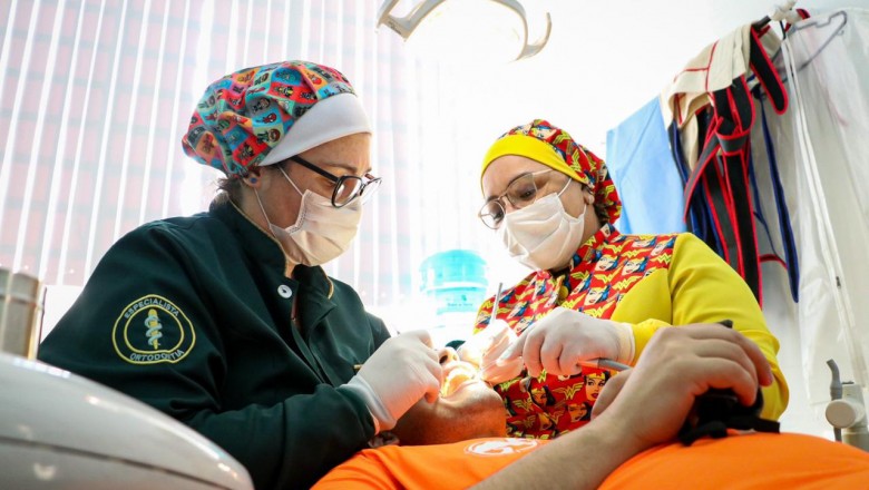 Alunos da Escola Eva Cavani contam com atendimento odontológico mesmo antes do retorno das aulas presenciais