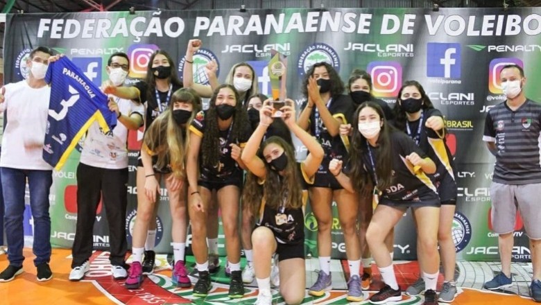Paranaguá é campeã do Campeonato Paranaense de Voleibol na categoria sub-17