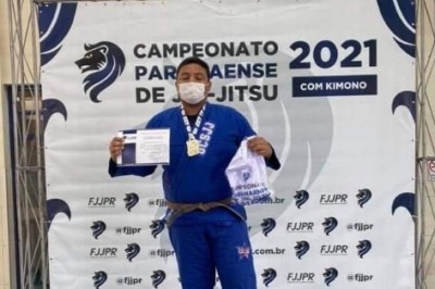 Atleta parnanguara é o grande campeão do Campeonato Paranaense de Jiu-Jitsu 2021