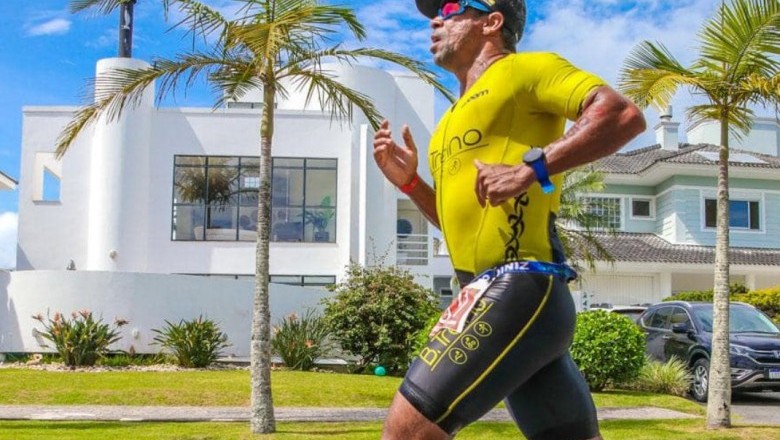 Triatleta parnanguara Sérgio Diniz completa sua 15ª participação no Ironman Brasil