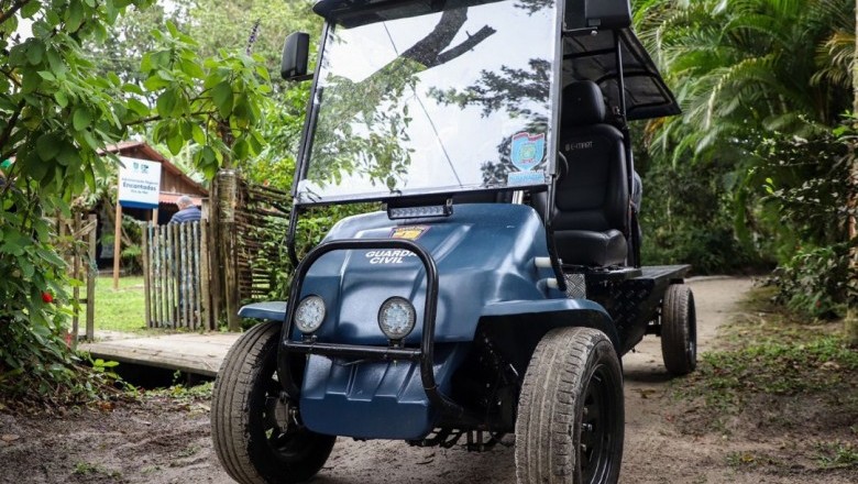 Paranaguá 374 anos: Guarda Civil recebe carros elétricos para melhorar segurança na Ilha do Mel