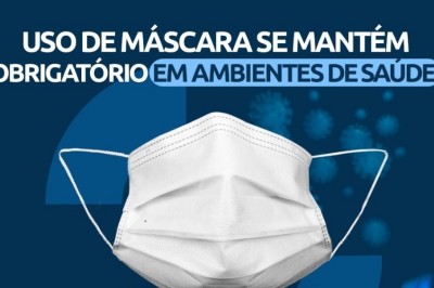 Uso de máscara se mantém obrigatório em ambientes de saúde em Paranaguá
