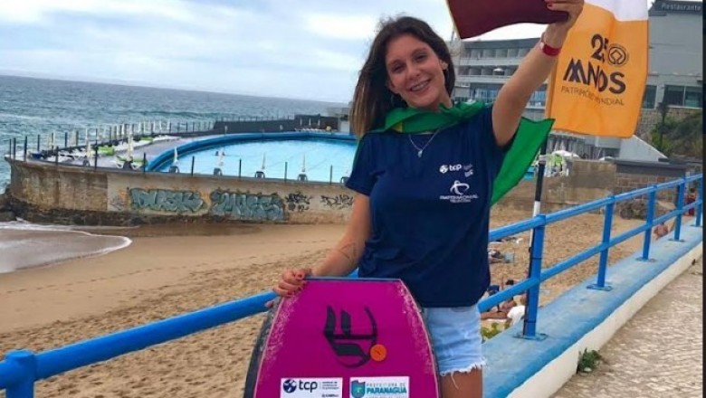 Atleta de Paranaguá é vice-campeã mundial de bodyboard