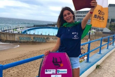 Atleta de Paranaguá é vice-campeã mundial de bodyboard