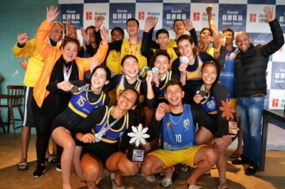 Paranaguá conquista medalha de prata e bronze no handebol de areia durante a fase final dos Jogos da Juventude
