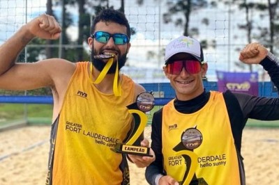 Primeiro ouro do ano: Murilo e Abner do Projeto Ágatha/SESPOR conquistam 1º lugar no Circuito Pinhais 2023