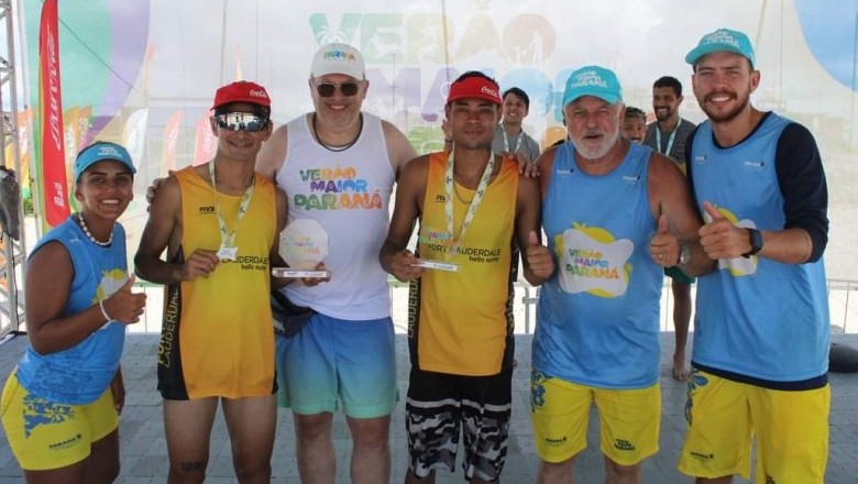 Murilo e Guilherme, do Projeto Ágatha/SESPOR conquistam ouro durante o Campeonato de Vôlei de Praia Verão Maior
