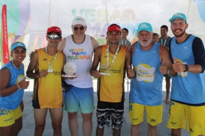 Murilo e Guilherme, do Projeto Ágatha/SESPOR conquistam ouro durante o Campeonato de Vôlei de Praia Verão Maior