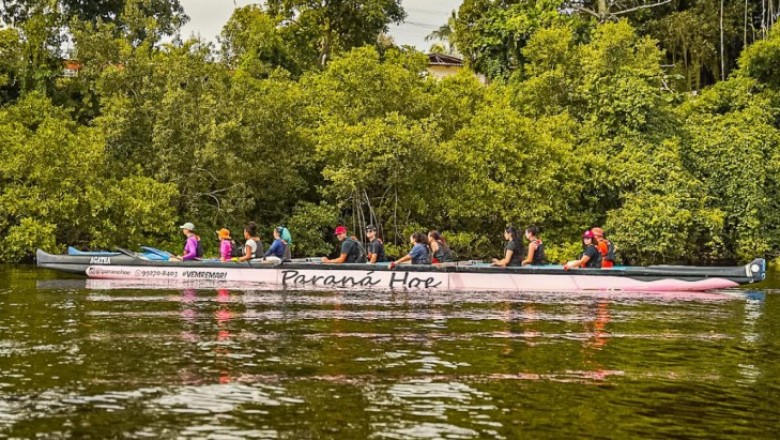 Quase 1 tonelada de resíduos é recolhida na remada ambiental 2023