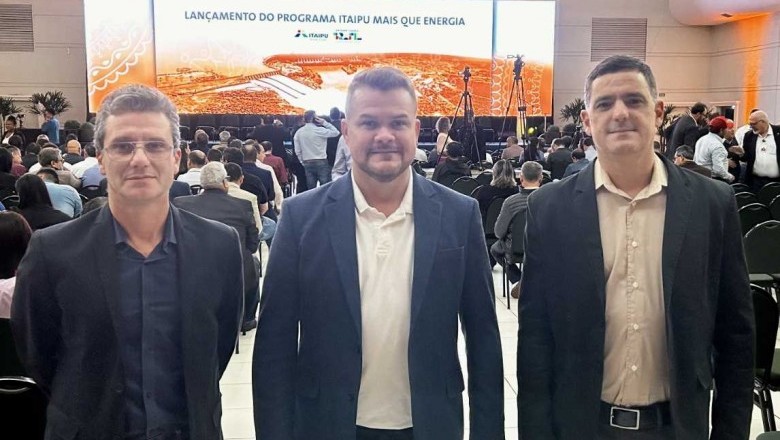 Prefeito Marcelo Roque participa de evento de lançamento do programa Itaipu mais que energia