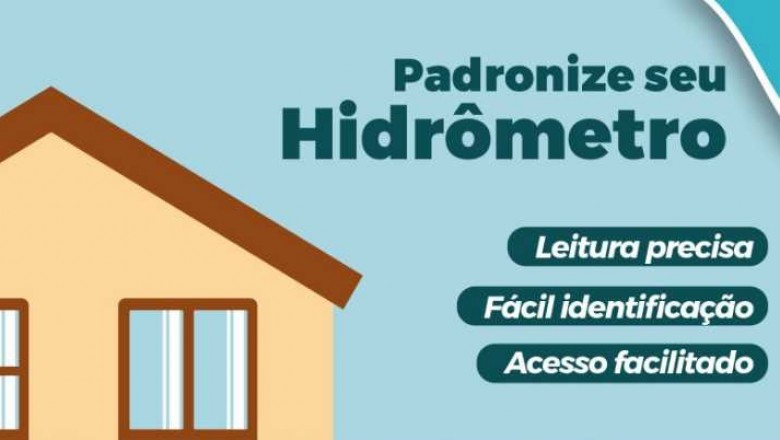 Você sabia? Padronizar o hidrômetro facilita a leitura do consumo de água