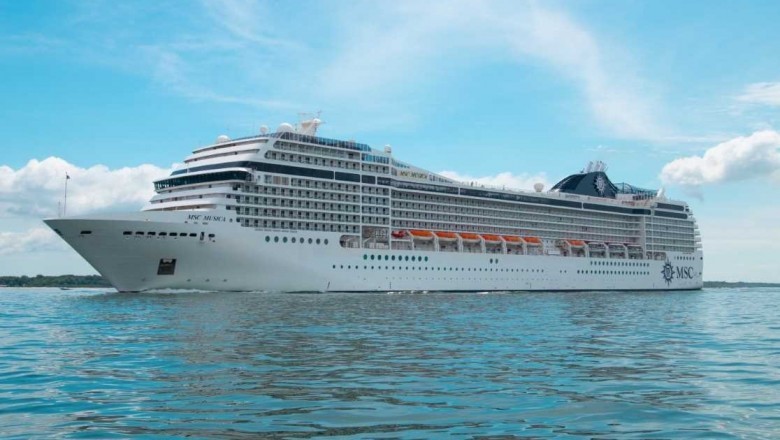 Chegada do MSC Música movimentou Paranaguá neste sábado, 23