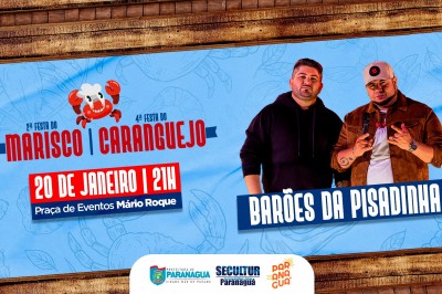4ª Festa do Caranguejo e 2ª Festa do Marisco terá show com Barões da Pisadinha em Paranaguá 