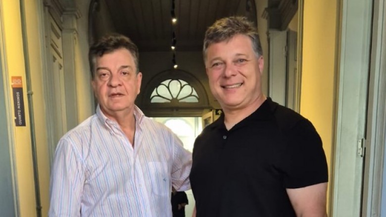 Visita do presidente da  Adetur ao Secretário de Cultura, Dr. Ivan Lapolli Filho