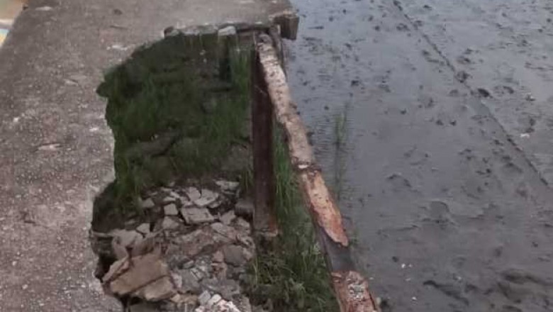 Parte do trapiche da comunidade pesqueira da Vila São Miguel desaba e Vereador Aldo Neves pede providências 