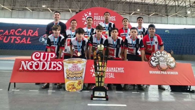 Carcará Futsal conquista o título Paranaense Sub-13 da Série Ouro de forma invicta