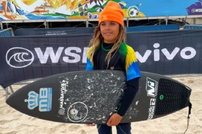 Atleta da MB Marketing vive experi&ecirc;ncia &uacute;nica nos bastidores da WSL em Saquarema